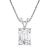 Brilliant Diamond 14kt White Gold 1.50 Carat Lab Grown Diamond Pendant Necklace For Women In White
