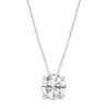 Brilliant Diamond 14kt White Gold 1.50 Carat Lab Grown Diamond Pendant Necklace For Women In White