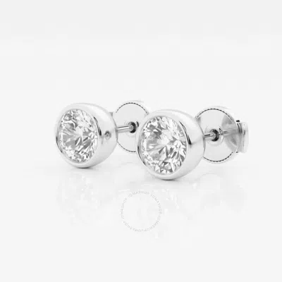 Brilliant Diamond 14kt White Gold 1.50 Carat Lab Grown Diamond Stud Earrings For Women