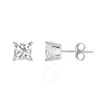 Brilliant Diamond 14kt White Gold 2.00 Carat Lab Grown Diamond Stud Earrings For Women In White