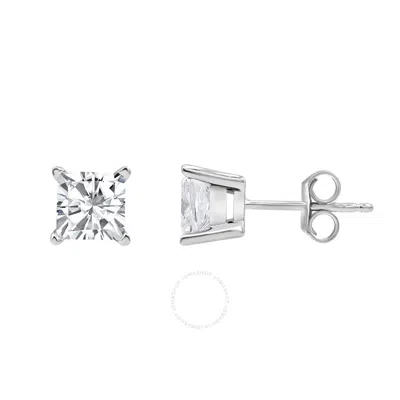 Brilliant Diamond 14kt White Gold 2.00 Carat Lab Grown Diamond Stud Earrings For Women