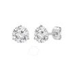 Brilliant Diamond 14kt White Gold 2.00 Carat Lab Grown Diamond Stud Earrings For Women In White