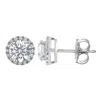 Brilliant Diamond 14kt White Gold 2.00 Carat Lab Grown Diamond Stud Earrings For Women In White