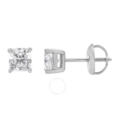 Brilliant Diamond 14kt White Gold 3.00 Carat Lab Grown Diamond Stud Earrings For Women