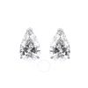 Brilliant Diamond 14kt White Gold 3.00 Carat Lab Grown Diamond Stud Earrings For Women