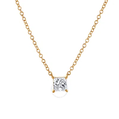 Brilliant Diamond 14kt Yellow Gold 0.55 Carat Lab Grown Diamond Necklace For Women