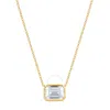 Brilliant Diamond 14kt Yellow Gold 1.00 Carat Lab Grown Diamond Pendant Necklace For Women