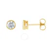 Brilliant Diamond 14kt Yellow Gold 1.00 Carat Lab Grown Diamond Stud Earrings For Women In Yellow