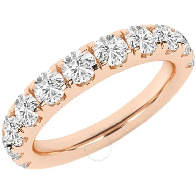 Brilliant Diamond 1.50 Carat 14k Rose Gold Diamond Ring For Women | Lab Grown Diamond | 11- Stone An In Pink