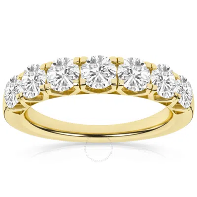Brilliant Diamond 1.50 Carat 14k Yellow Gold Diamond Ring For Women | Lab Grown Diamond | 7- Stone A