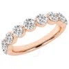 Brilliant Diamond 1.50 Carat Lab Grown Diamond Ring Wedding Anniversary Band For Women| 9 Stone Stac