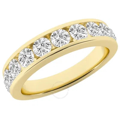Brilliant Diamond 1.50 Carat Lab Grown Diamond  Wedding Anniversary Band For Women 14k Yellow Gold R