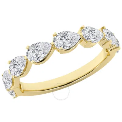 Brilliant Diamond 1.50 Carat Lab Grown Diamond  Wedding Anniversary Band For Women 14k Yellow Gold R