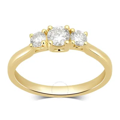 Brilliant Diamond 2.00 Carat Emerald & Round Cut Lab Grown Diamond Side Stone Engagement Ring (f-g