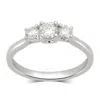 Brilliant Diamond 2.00 Carat Emerald & Round Cut Lab Grown Diamond Side Stone Engagement Ring (f-g