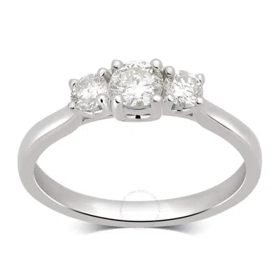Brilliant Diamond 2.00 Carat Emerald & Round Cut Lab Grown Diamond Side Stone Engagement Ring (f-g