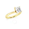 Brilliant Diamond 2.00 Ct Lab Grown Princess Cut Solitaire Diamond Engagement Ring (f-g