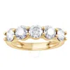 Brilliant Diamond 2.00 Ct Round Cut Lab Grown 5 Stone Diamond Anniversary Band Ring (f-g