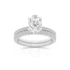 Brilliant Diamond 2.50 Carat Oval Diamond Engagement Ring Bridal Set For Women | Lab Grown Diamond R