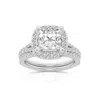 Brilliant Diamond 2.75 Carat Princess Diamond Halo Bridal Set For Women | Lab Grown Diamond Engageme