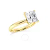 Brilliant Diamond 3.00 Ct Lab Grown Princess Cut Solitaire Diamond Engagement Ring (f-g