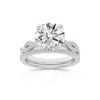 Brilliant Diamond 3.38 Carat Round Diamond Twist Bridal Set For Women | Lab Grown Diamond Engagement