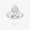BRILLIANT DIAMOND BRILLIANT DIAMOND 5 CTTW PEAR-CUT LAB GROWN DIAMOND BEZEL SET SOLITAIRE ENGAGEMENT RING IN PLATINUM