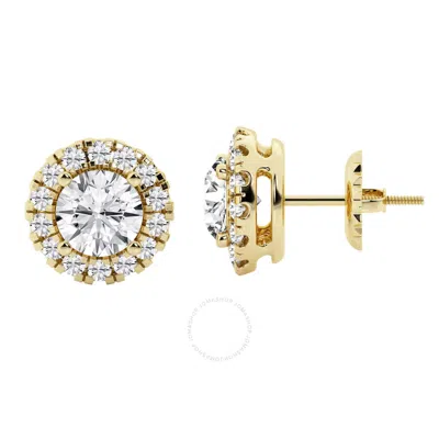 Brilliant Diamond 5.00 Cttw Lab Grown Diamond Halo Stud Earrings Forwomen| (f-g