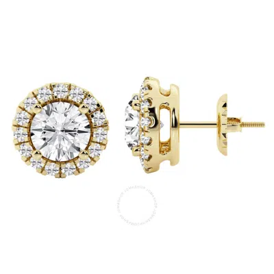Brilliant Diamond 6.00 Cttw Lab Grown Diamond Halo Stud Earrings Forwomen| (f-g