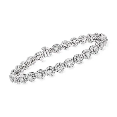 Brilliant Diamond 7 Carat Lab Grown Diamond Tennis Bracelet In 14k White Gold