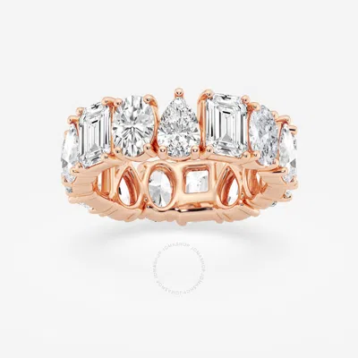 Brilliant Diamond 8 1/4 Cttw Multi-shape Lab Grown Diamond Eternity Band In 14kt Rose Gold In Pink