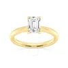 Brilliant Diamond Lab Grown 1 Carat Diamond Engagement Ring For Women  Prong Set Solitaire Emerald C