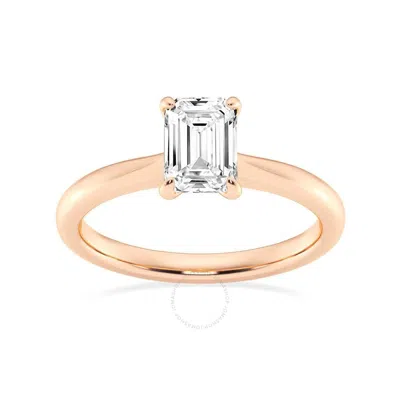 Brilliant Diamond Lab Grown 1 Carat Diamond Engagement Ring For Women  Prong Set Solitaire Emerald C