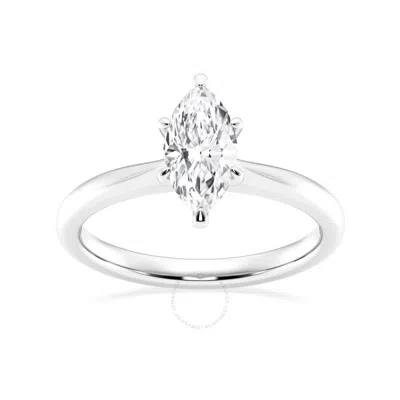 Brilliant Diamond Lab Grown 1 Carat Diamond Engagement Ring For Women  Prong Set Solitaire Marquise