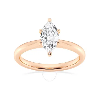 Brilliant Diamond Lab Grown 1 Carat Diamond Engagement Ring For Women  Prong Set Solitaire Marquise