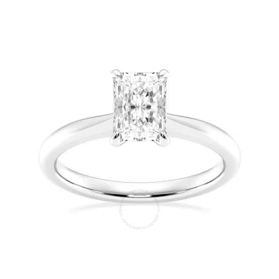 Brilliant Diamond Lab Grown 1 Carat Diamond Engagement Ring For Women  Prong Set Solitaire Radiant C