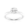 Brilliant Diamond Lab Grown 1 Carat Round Cut Prong Set Solitaire Diamond Engagement Ring For Women