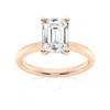 Brilliant Diamond Lab Grown 2 Carat Diamond Engagement Ring For Women  Prong Set Solitaire Emerald C In Gold