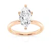 Brilliant Diamond Lab Grown 2 Carat Diamond Engagement Ring For Women  Prong Set Solitaire Marquise