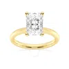 Brilliant Diamond Lab Grown 2 Carat Diamond Engagement Ring For Women  Prong Set Solitaire Radiant C