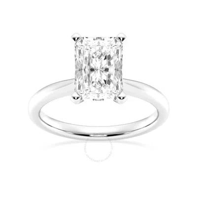 Brilliant Diamond Lab Grown 2 Carat Diamond Engagement Ring For Women  Prong Set Solitaire Radiant C In White