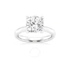 Brilliant Diamond Lab Grown 3 Carat Diamond Engagement Ring For Women  Prong Set Solitaire Cushion C
