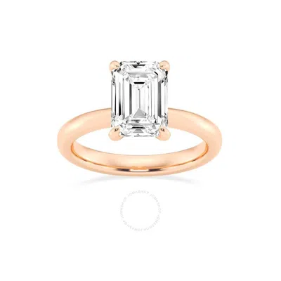 Brilliant Diamond Lab Grown 3 Carat Diamond Engagement Ring For Women  Prong Set Solitaire Emerald C