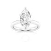 Brilliant Diamond Lab Grown 3 Carat Diamond Engagement Ring For Women  Prong Set Solitaire Marquise