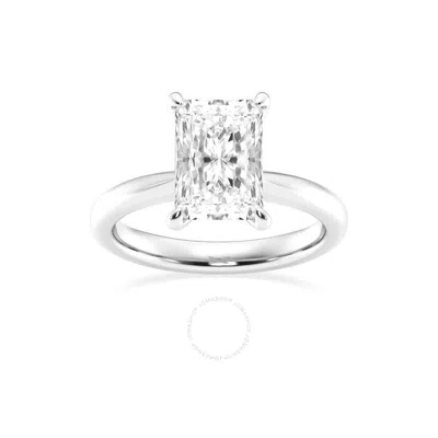 Brilliant Diamond Lab Grown 3 Carat Diamond Engagement Ring For Women  Prong Set Solitaire Radiant C