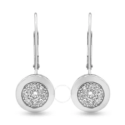 Brilliant Diamond Sterling Silver 0.70 Carat Lab Grown Diamond Drop Earrings For Women In White