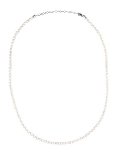 Pre-owned Brilliant Earth 14k Cultured Pearl Necklace, 16.25" In Multi