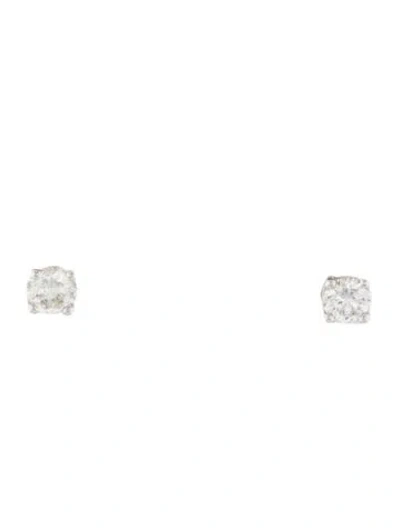 Pre-owned Brilliant Earth 14k Diamond Stud Earrings In Multi