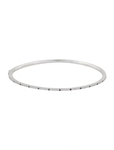 Pre-owned Brilliant Earth 18k Diamond Whisper Bangle Bracelet, 6.5" In Multi