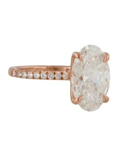 Pre-owned Brilliant Earth 3.65ct Lab-grown Oval Diamond Engagement Ring In Multi